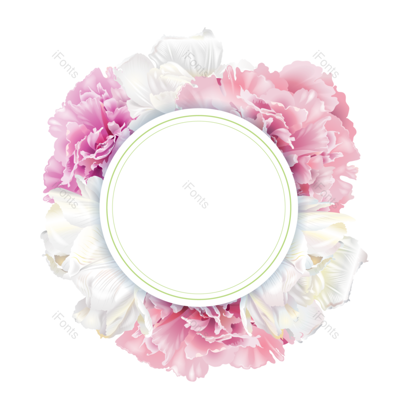 边框图片,花卉元素,花卉边框PNG,花朵免抠素材